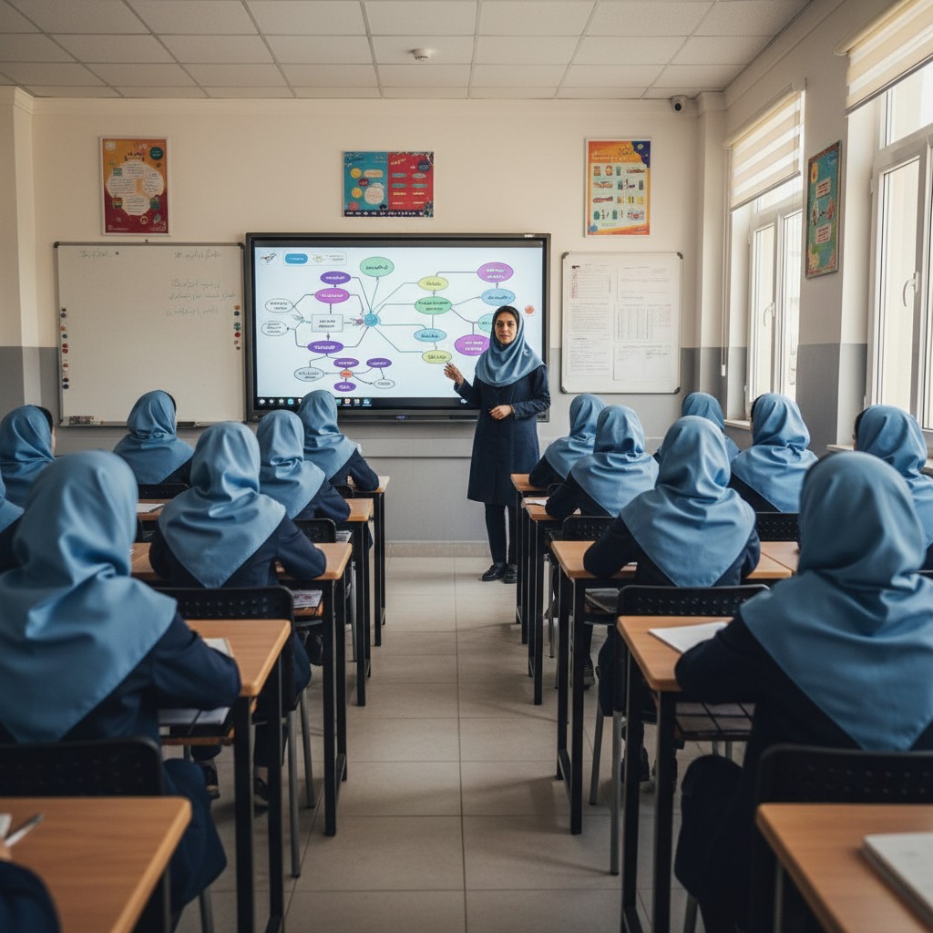 عکس معلم و دانش آموز